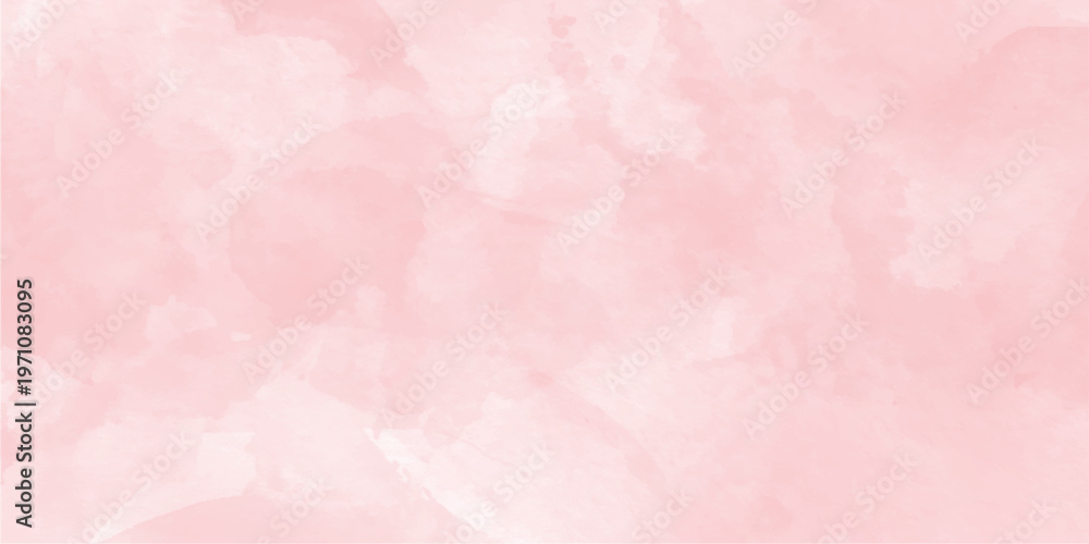 Fototapeta premium pink watercolor background abstract texture, Subtle and smooth pink watercolor texture, hand painted vector illustration .gradient pink texture background, elegant watercolor paint illustration, 