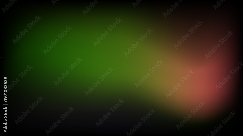 Obraz premium Abstract Green Red Gradient Flow on Dark Background