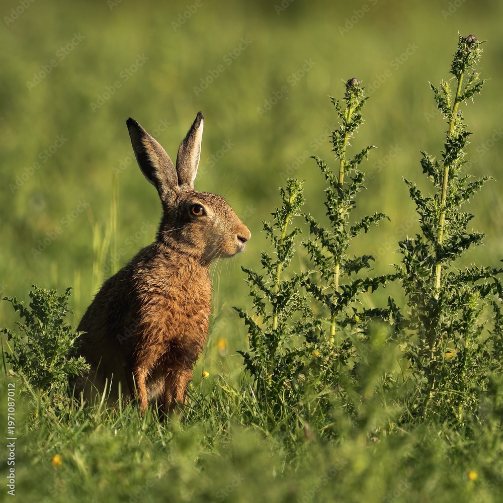 Obraz premium rabbit in the grass