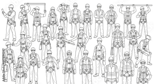 Collection of Soldiers in Uniform Standing Together.