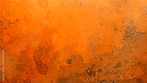 Vector Aged copper texture with orange and brown colors shows vintage and rugged metal in rough shape that delivers ancient and historic feeling and grunge style