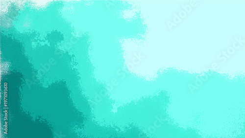Vector Abstract sea green strokes depicts serene seascape and light sky with oceanic feel creates tranquility and ethereal ambiance, and watercolor effect lends artistic feel