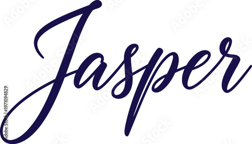 The elegant word 'Jasper' written in a beautiful cursive font on a plain white background