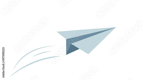 Minimalist paper plane vector icon – Ideal for send buttons, email marketing, or startup branding.