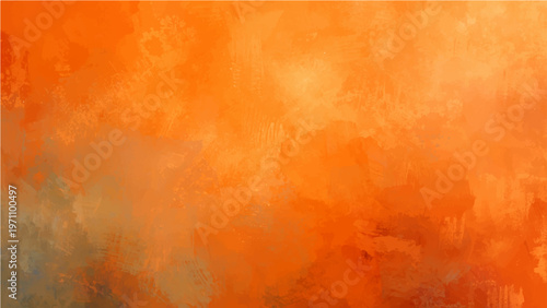 Abstract vibrant orange texture and fluid art background artistic brush strokes and warm color palette creating captivating design elements.