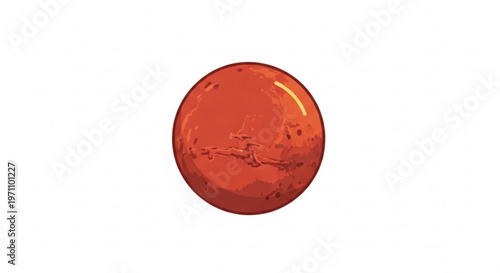 Vibrant red fruit with glossy texture on white background symbolizing healthy eating and nutrition