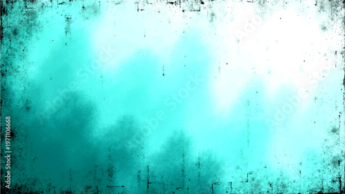 Vector An abstract and weathered teal-colored backdrop with a grunge effect. Perfect for adding a touch of vintage flair to your designs.