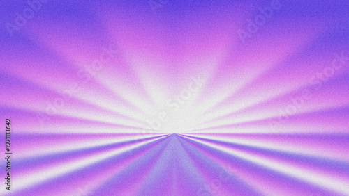 Bild auf Leinwand Vibrant purple and pink grainy radial gradient abstract background with dynamic sunburst rays, retro noise texture, and glowing center