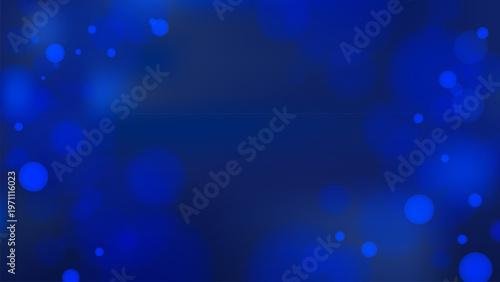 Abstract blue bokeh desktop wallpaper vector