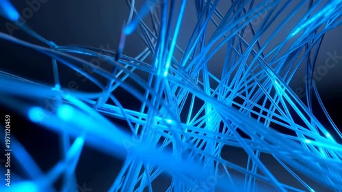 Visual Representation Of Bright Fiber Optics Demonstrating Advanced Communication Technology And Data Flow