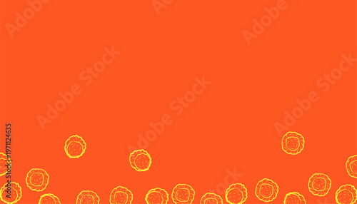 Fried Wonton background Pattern. Crispy Dumpling Food Background. Vector Texture