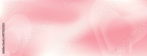Soft pink abstract heart background vector