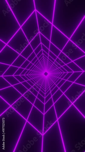 Abstract purple Tunnel Loop background