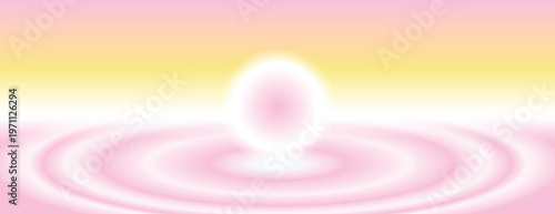 Serene pastel abstract ripple design background vector