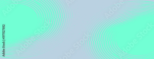 Abstract green circles on blue background vector