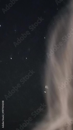 stars and clouds in space