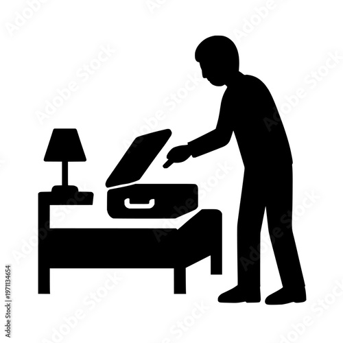 Black rectangle shape on transparent background silhouette