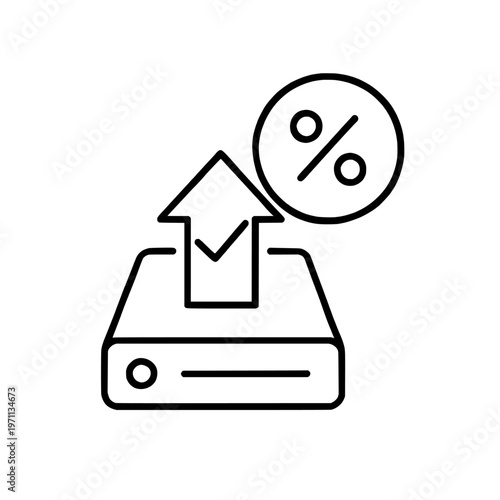 Empty space on transparent background silhouette