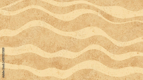 Wavy Beach Sand Seamless Vector Pattern