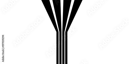 Abstract perspective line wave stripes with 3d dimensional effect. vector ilustration. eps 10