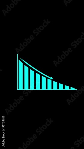 simple line green check mark icon animations on a black background. Success, correct or selection icon animation.