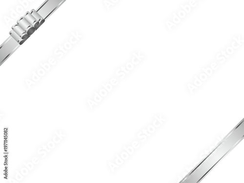 リボン波大、線、斜F、m2銀