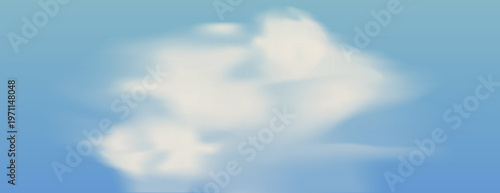 Soft dreamy clouds sky background vector