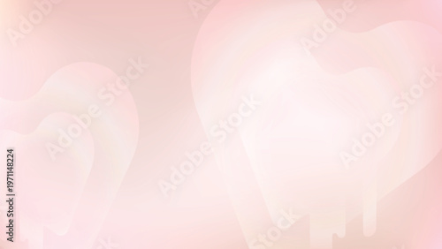 Soft pink abstract heart desktop wallpaper vector
