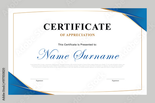 Certificate design templates for awards, graduations, best employees, and best companies. Modern minimalist design