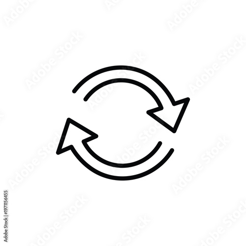 Subscription Icon – Recurring Payment Loop UI Line Icon