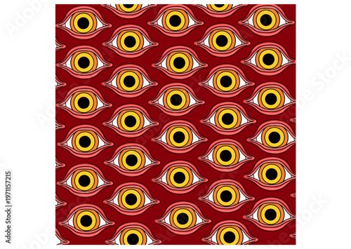 Strange background with eye pattern