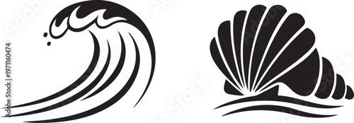 Elegant calligraphy letter Q monogram logo design minimalist black and white vector