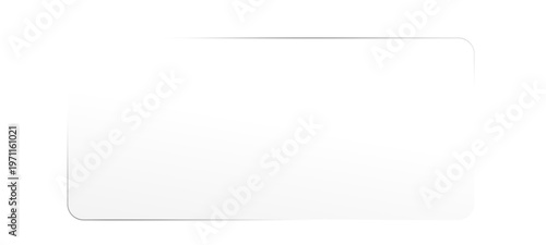 Neon Liquid glass effect smartphone icon interface isolated. blank sheet of paper on white