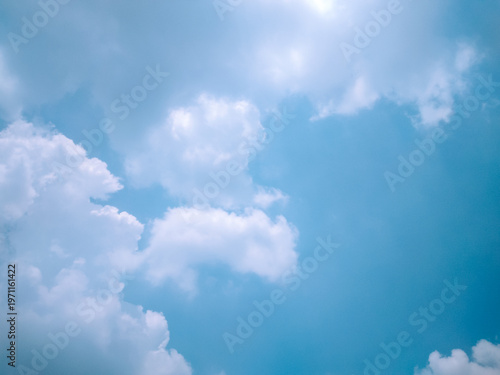 The sky was clear, the soft white clouds looked calm.