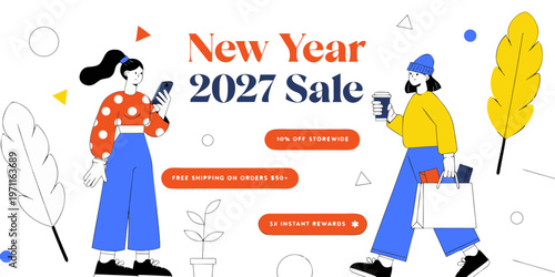 New Year 2027 Sale – Up to 50% Off Fashion, Gifts, Accessories & More | Free Shipping Over $50 | Go Shopping Now