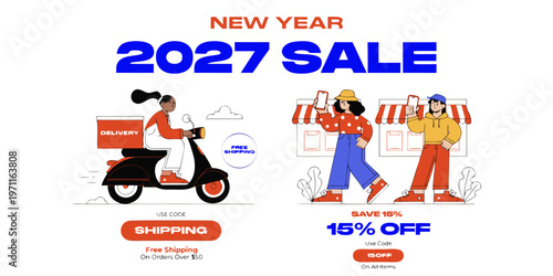 New Year 2027 Sale – Free Shipping Over $100, Save Up to 15% on Fashion, Delivery, Lifestyle & More | Order Now for Exclusive Deals