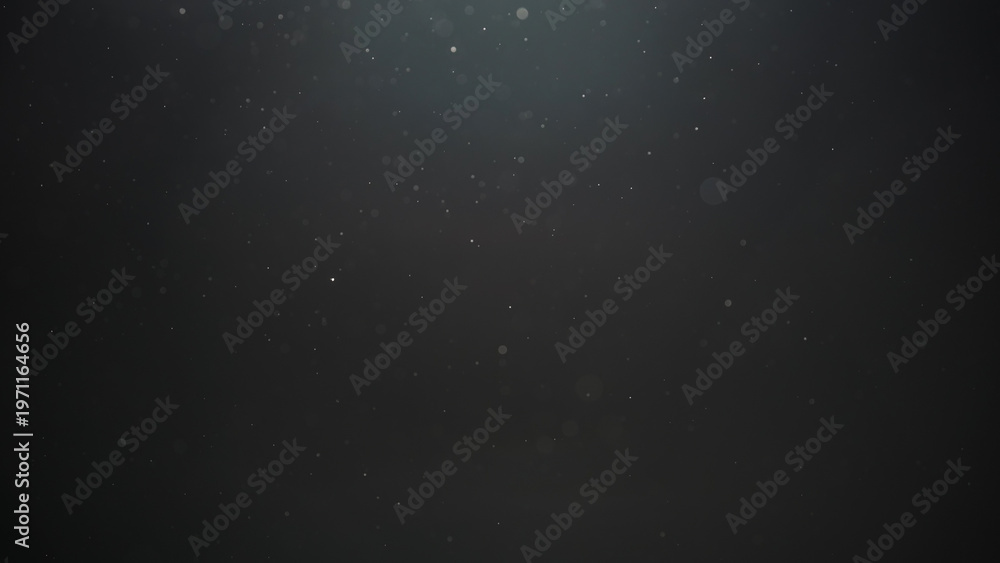 Obraz premium Real dust particles floating in air over dark background