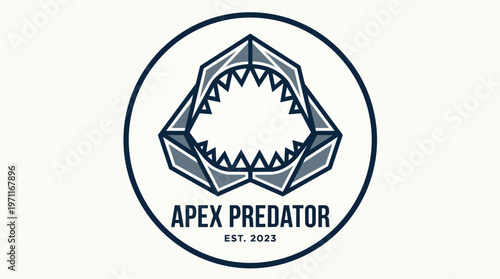 Apex Predator Shark Logo Design.