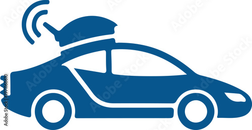 Hand drawn blue location pin with dynamic smoke effect on white background