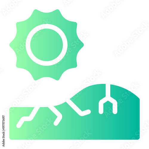 drought gradient icon