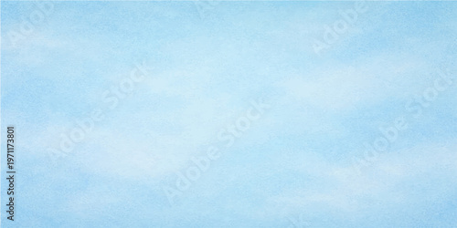 A seamless, expansive sky, filled with subtle watercolor-style cloud formations. Its gradients evokes tranquility, with light blues and whites blending softly.