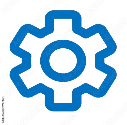 Gears icon. Cogwheel gear mechanism symbol. Cogwheel gear mechanism vector illustration
