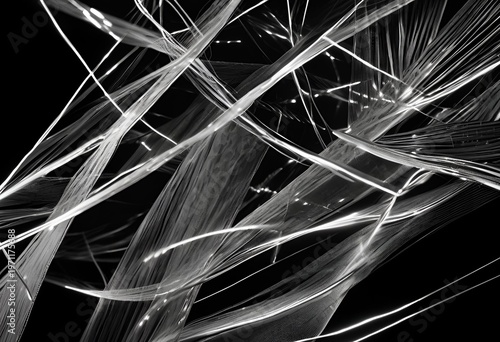 Black and white artistic composition highlighting geometric forms through strong contrast of light and shadow.