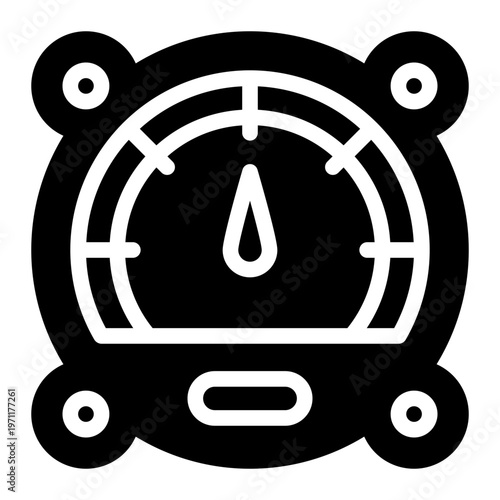 barometer glyph icon