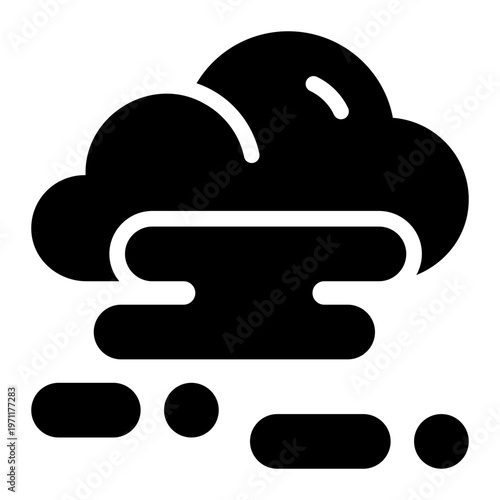 fog glyph icon