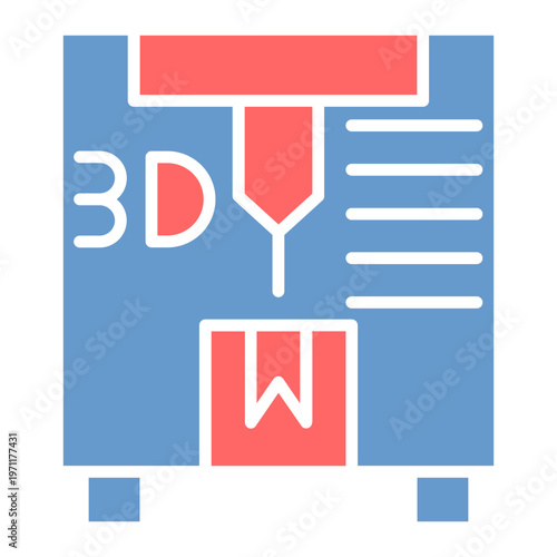 3D Printing Vector Icon