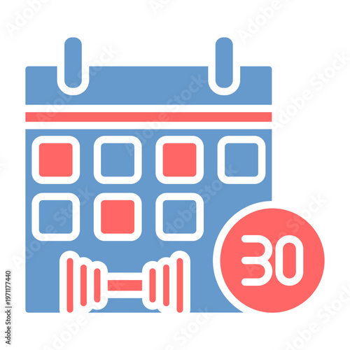 30 Days Challenge Vector Icon