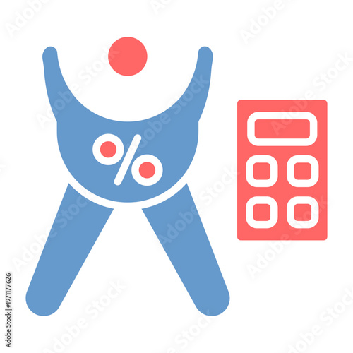 Body Fat Percentage Vector Icon