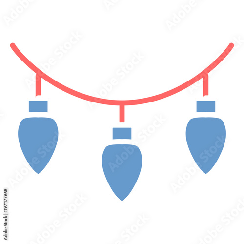 Christmas Lights Vector Icon