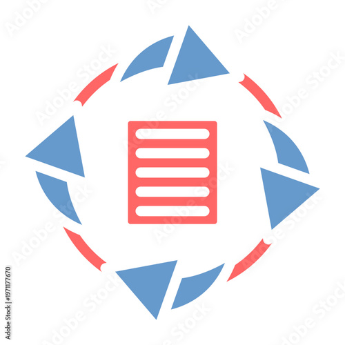 Clockwise Flow Chart Vector Icon